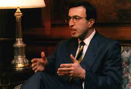 Mr Stoyanov, President of Bulgaria since 1996