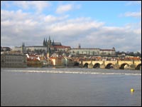 view of prague from the bridge