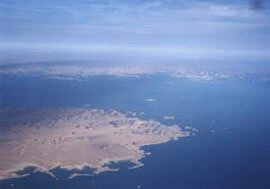 Bird's view of Lake Nasser