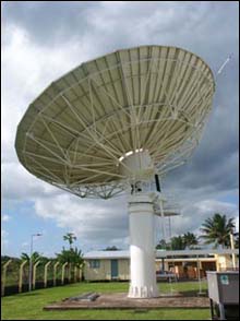 Fintel satellite earth station at Vatuwaqa