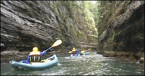 Kayak through the Fiji rivers