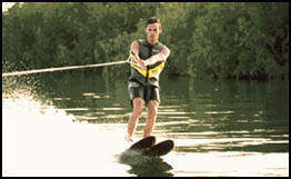 Water skiing on the River Gambia, an unforgettable experience!