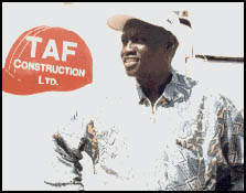 Mustafa Njie, CEO of TAF Construction Ltd