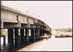 Bridge under construction in Kerewan