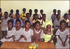 School class in a village in the Northern Region