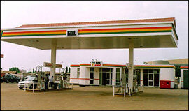 The GOIL Service Station with its;GOIL C-Shop