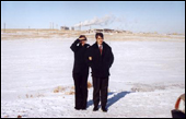 Stephanie and Nikita in Karaganda region, Kazakh-Siberia