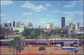 Nairobi city skyline