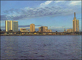 The business district of Lagos 