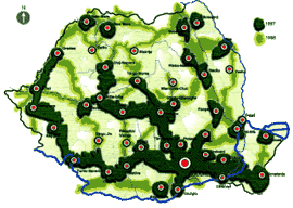 Coverage map of Romania. Source : Connex.