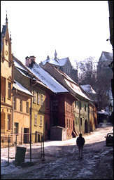 The ancient town of Sighisoara in Transylvania