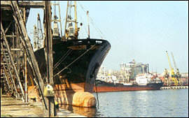 Port of Constanta in the Black Sea