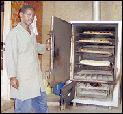 Bread making oven, won the Ashden Prize