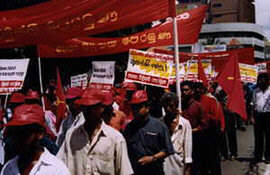 Demostration in Colombo