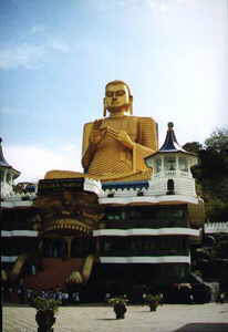 Golden Buddha at Dambulla Temple