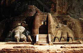 Lions Paws at entrance of Sigiriya rock fortress