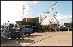 The port's infrastructure in Zanzibar