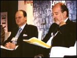 Jean-Claude Gandur, President and CEO of Addax & Oryx Group, and  Jean-Paul Carteron, Chairman and Founder of the Crans Montana Forum
