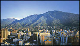 Aerial view of Caracas as seen from the Four Season's Hotel