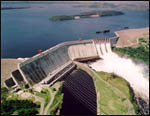 Air view of Guri's dam