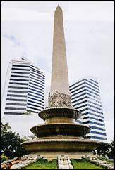 Plaza Altamira, also known as the French Square with its large obelisk