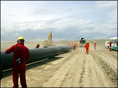 modern pipeline of Azerbaijan
