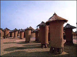 Traditional villages with huts