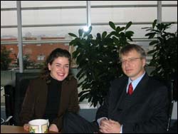 Laurence and the GM of CEZ, Mr. Mil