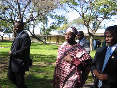 Another firm supporter of the African Union, Nigerian President Olesejun Obasanjo.