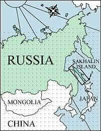 Map of Sakhalin