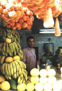 Typical fruit market in Egypt
