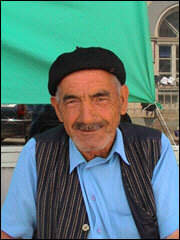 Kosovar market trader