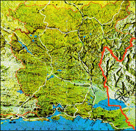 Map of Montenegro