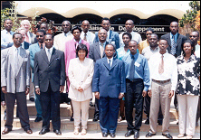 Staff of the Bank during a training session