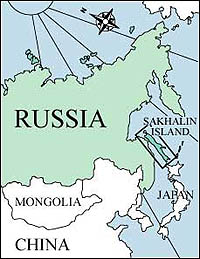 Map of Sakhalin