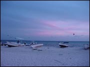 Amazing sunset in Los Roques