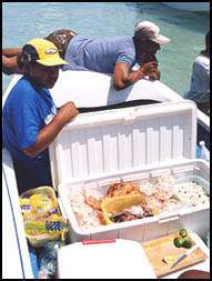 A new way of selling ice cream and sea food