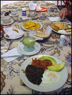 Typical andino breakfast