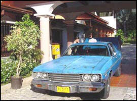 Old taxis in Merida